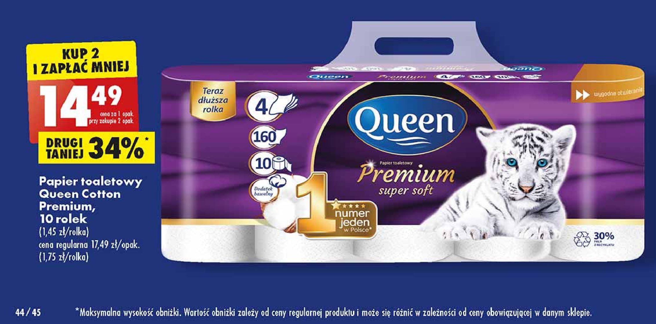 Papier toaletowy super soft Queen premium promocje