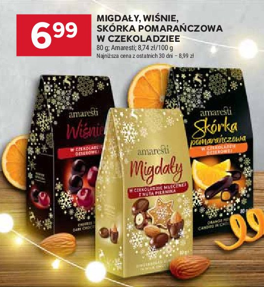 Migdały w czekoladzie Amaresti promocja w Stokrotka