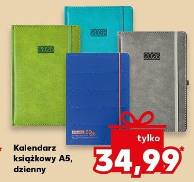Kalendarz książkowy A5 dzienny promocja w Kaufland