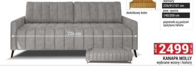 Kanapa Molly wybrane wzory i kolory promocja w Merkury Market