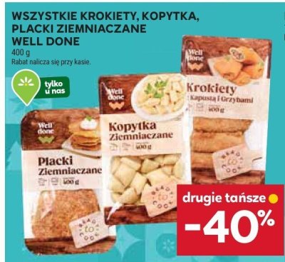 Kopytka ziemniaczane Well Done promocja w Stokrotka