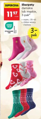 Skarpety damskie lub męskie Clevé 3-pak promocja w Biedronka