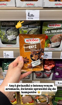 Anyż gwiazdki Kotányi promocja w Intermarche