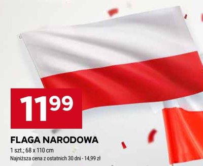 Flaga narodowa promocja w Stokrotka