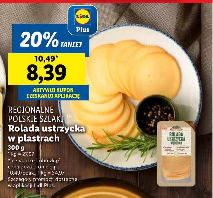Rolada ustrzycka REGIONALNE SZLAKI promocja w Lidl