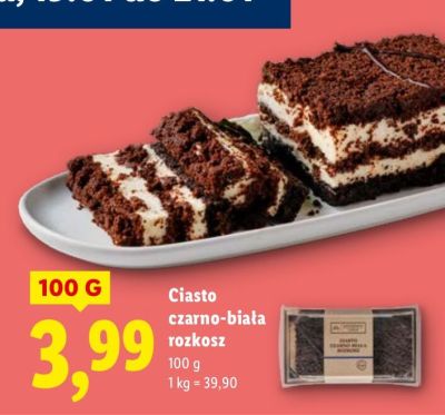 Ciasto czarno-biała rozkosz promocja w Lidl