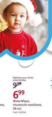 WaterWipes chusteczki nawilżane, 28 szt. promocja w Rossmann