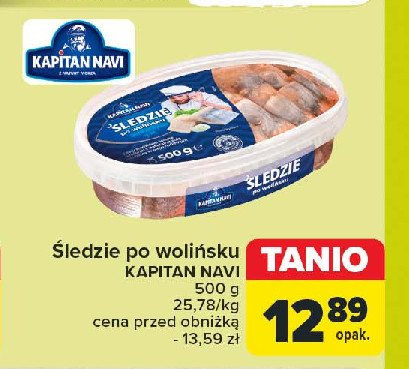 Śledzie po wolińsku Kapitan navi promocja