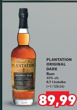 Rum PLANTATION ORIGINAL DARK promocja