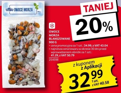 Owoce morza promocja w Selgros