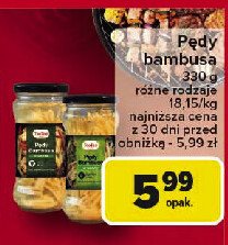 Pędy bambusa w wodzie Tao tao promocja w Carrefour