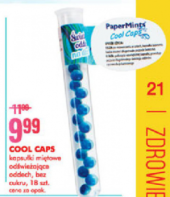 Kapsułki odświeżające oddech miętowe Paper mints promocja