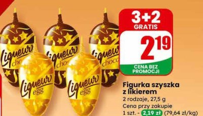 Figurka szyszka z likierem promocja w Dino