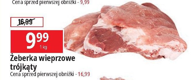 Żeberka wieprzowe trójkąty promocja