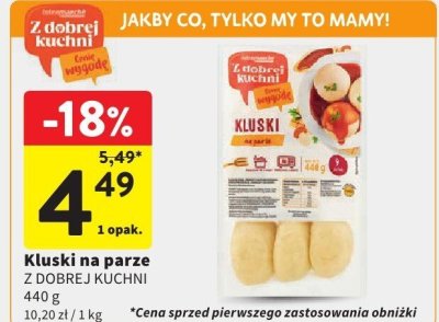 Kluski na parze Z DOBREJ KUCHNI promocja w Intermarche