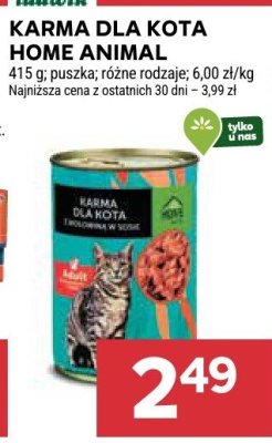 Karma dla kota Home Animal promocja w Stokrotka