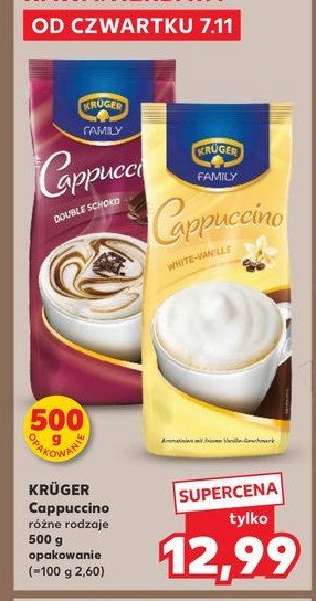 Cappuccino white vanille Kruger promocja