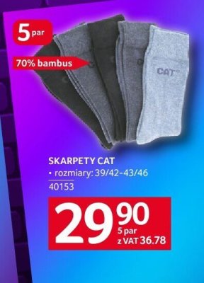 Skarpety CAT 5 par promocja w Selgros
