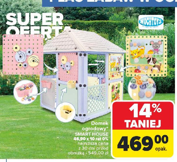 Domek ogrodowy Mochtoys promocja w Carrefour