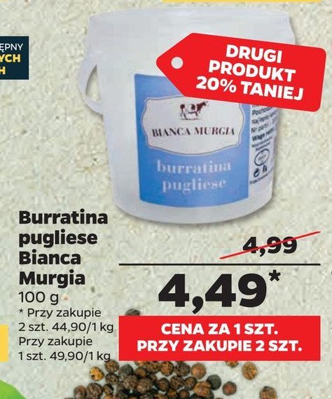 Ser burratina pugliese Bianca murgia promocja