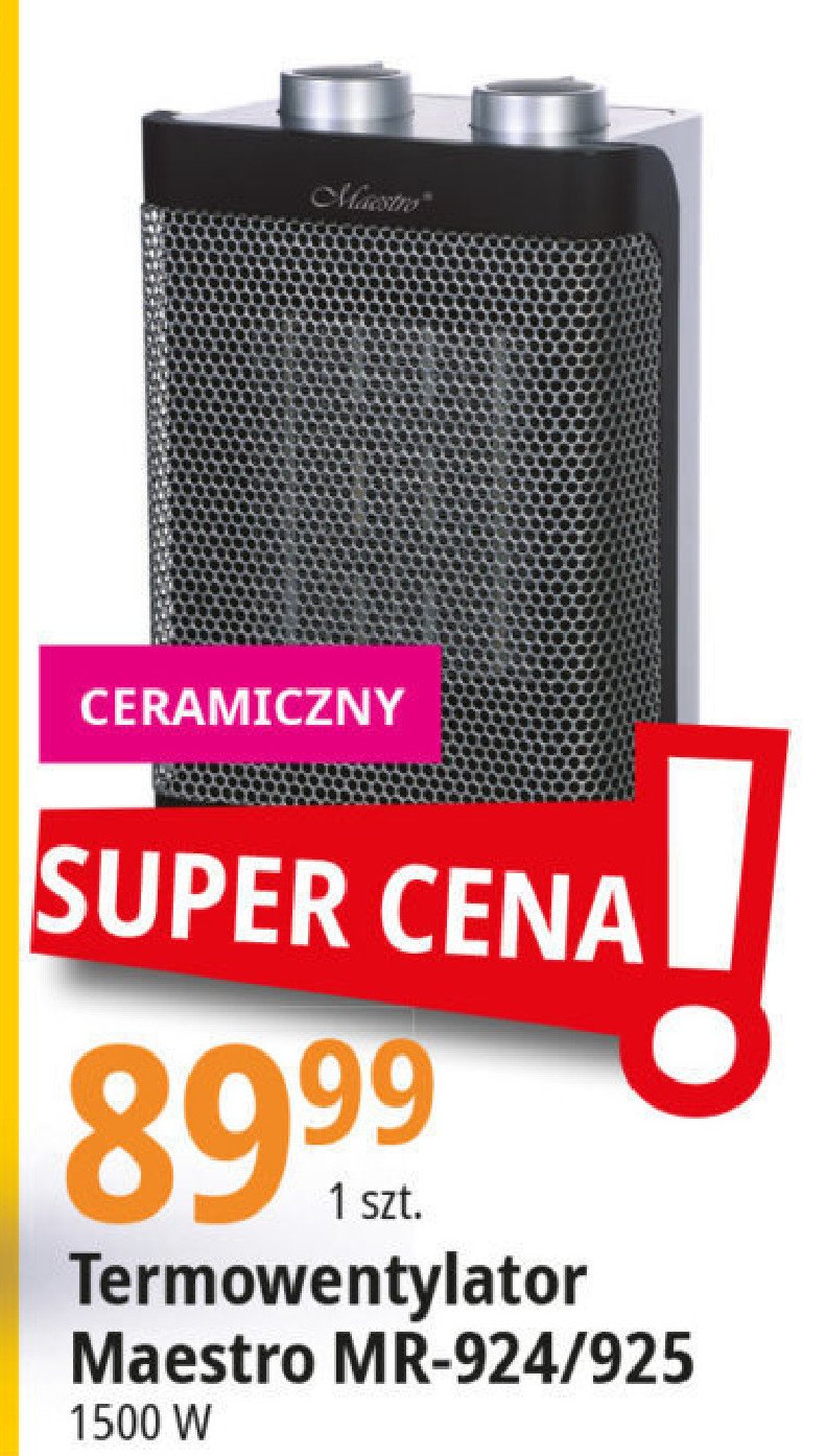 Termowentylator mr-924 MAESTRO promocja