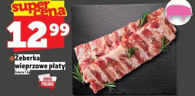Żeberka wieprzowe płaty promocja w TOPAZ