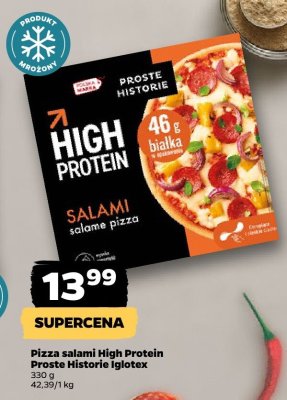 Pizza salami High Protein Proste Historie Iglotex promocja w Netto