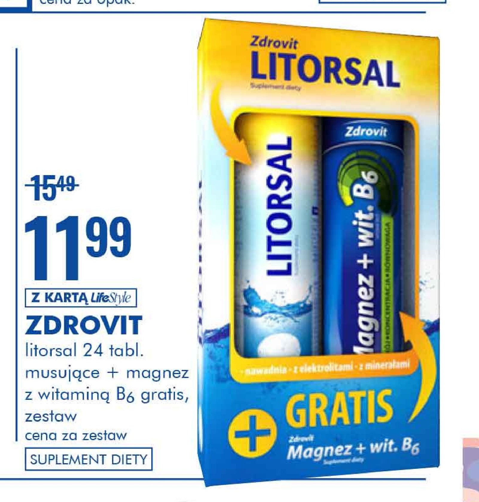 Litorsal + magnez i witamina b6 Zdrovit promocja