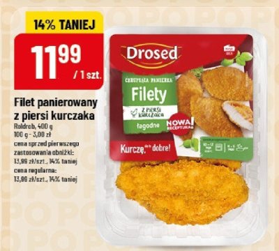 Filet panierowany z piersi kurczaka Drosed promocja w POLOmarket