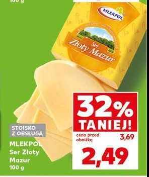 Ser złoty mazur Mlekpol promocja