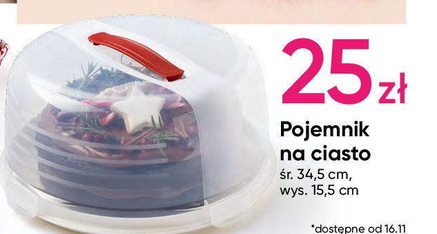 Pojemnik na ciasto 34.5 x 15.5 cm promocja