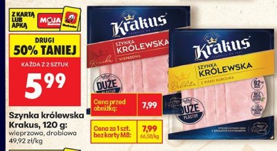 Szynka królewska drobiowa promocja w Biedronka