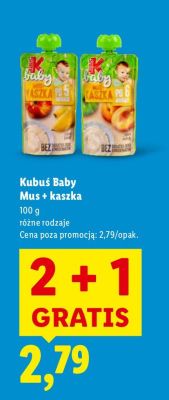 Mus + Kaszka Kubuś Baby promocja w Lidl