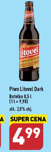 Piwo Litovel premium dark promocja