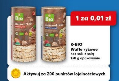 Wafle ryżowe bez soli K-classic bio promocja