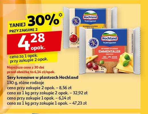 Ser topiony emmentaler Hochland promocja