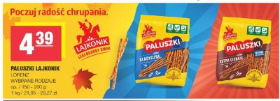 Paluszki Lajkonik LORENZ, wybrane rodzaje promocja w SPAR