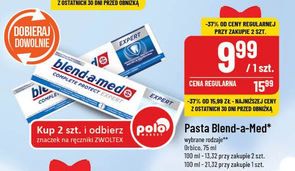 Pasta do z臋b贸w sensitive BLEND-A-MED COMPLETE 7 EXPERT promocja
