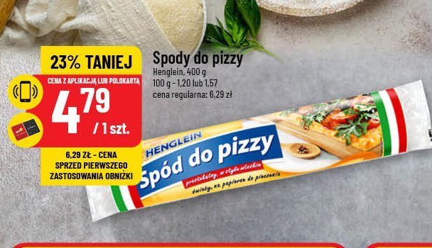 Spód do pizzy Henglein promocja w POLOmarket