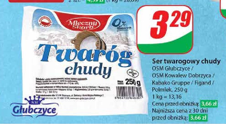 Twaróg chudy Mleczny skarb promocja