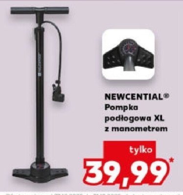 Pompka podłogowa XL z manometrem  promocja w Kaufland