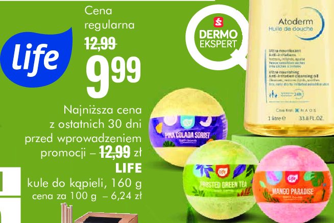 Kula do kąpieli green tea Life (super-pharm) promocja w Super-Pharm