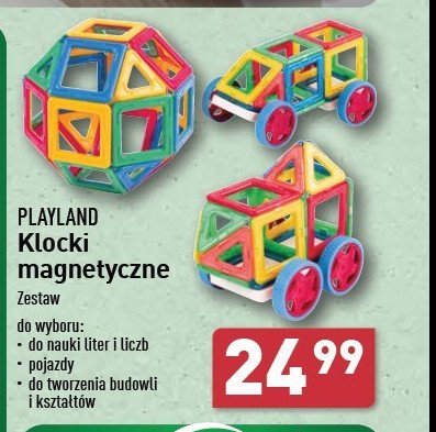 Klocki do tworzenia budowli i kształtów Playland promocja