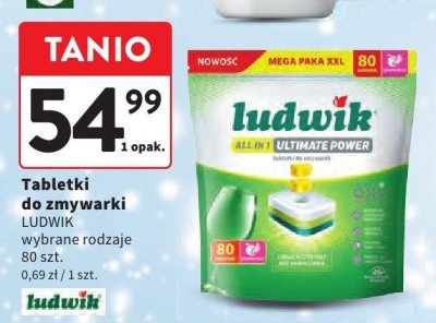 Tabletki do zmywarki Ludwik All in 1 Ultimate Power promocja w Intermarche