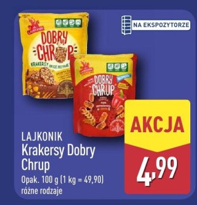 Krakersy Dobry Chrup LAJKONIK promocja w Aldi