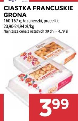 Ciastka francuskie Grona promocja w Stokrotka