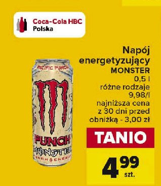 Napój energetyczny Monster energy pacific punch promocja