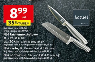 Nóż kuchenny stalowy promocja w Auchan