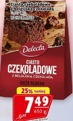 Ciasto czekoladowe z belgijską czekoladą Delecta promocja w Prim Market