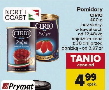 Pomidory całe pelati Cirio promocja